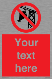 Custom prohibition do not fly kites near overhead electrical power lines